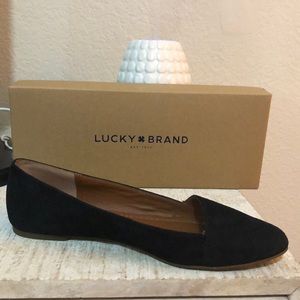Black suede Archh flats